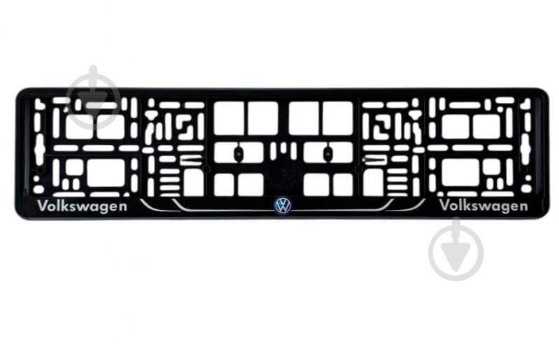 Рамка под номерной знак Poputchik с буквами Volkswagen - фото 1