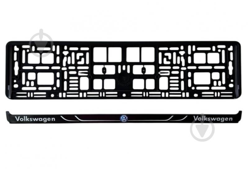 Рамка под номерной знак Poputchik с буквами Volkswagen - фото 2