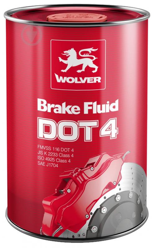 Тормозная жидкость Wolver Brake Fluid DOT-4 1 л (4260360948534) - фото 1