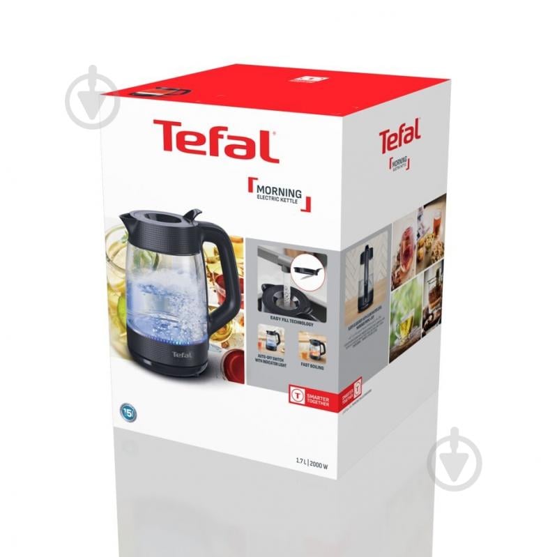 Електрочайник Tefal Morning Glass Kettle KO2G08E0 - фото 14 Електрочайник Tefal Morning Glass Kettle KO2G08E0 - фото 14
