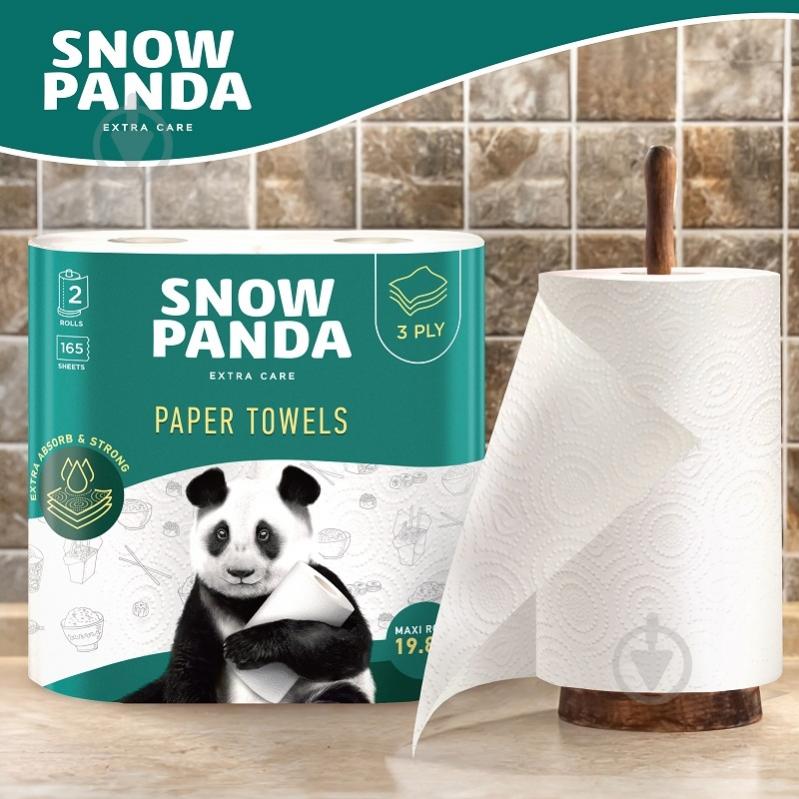 Бумажные полотенца Сніжна Панда Extra Care трехслойная 2 шт. - фото 2