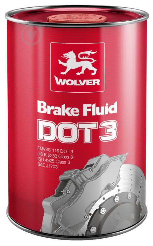 Тормозная жидкость Wolver Brake Fluid DOT-3 1 л (4260360948510) - фото 1