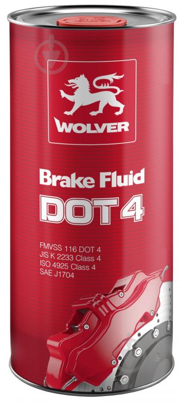 Тормозная жидкость Wolver Brake Fluid DOT-4 0,5 л (4260360948572) - фото 1