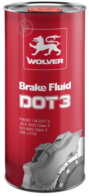 Тормозная жидкость Wolver Brake Fluid DOT-3 0,5 л (4260360948558) - фото 1