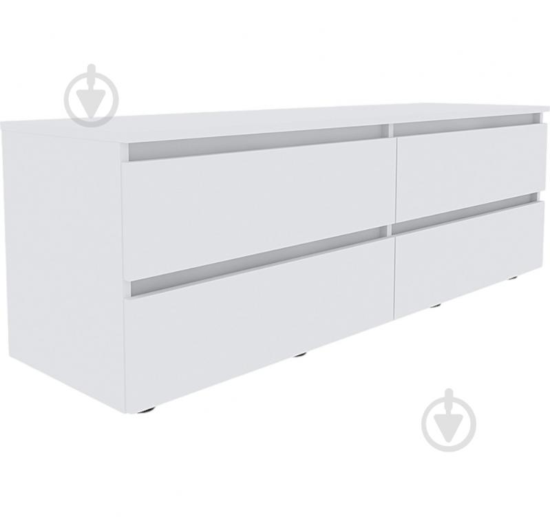 Тумба під ТВ DC STEVE 1400x480x400 мм білий/німфея альба - фото 1