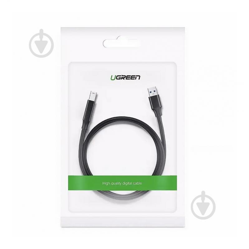 Дата-кабель UGREEN US210 USB 3.0 AM to BM Print Cable 2 м черный (10372) - фото 6