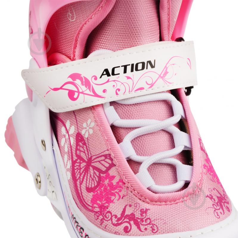 Комплект роликов Action PINKY PW117C6PW30905/30-33 р. 30-33 pink - фото 14