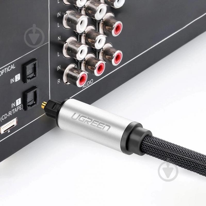 Кабель UGREEN AV108 Toslink Optical Audio Cable (10541) 3 м black (10541) - фото 5