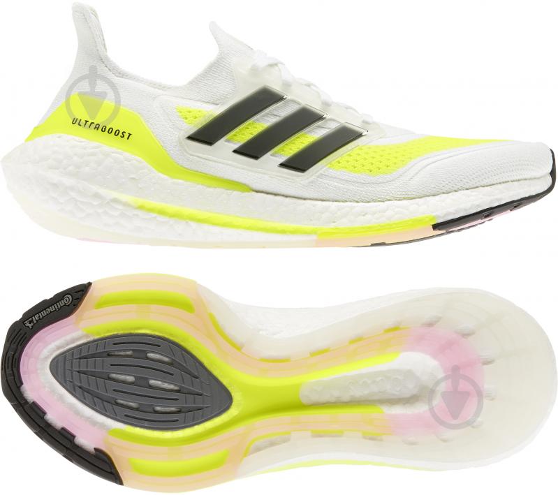 Кросівки чоловічі літні Adidas ULTRABOOST 21 FY0377 р.42 2/3 білі - фото 7