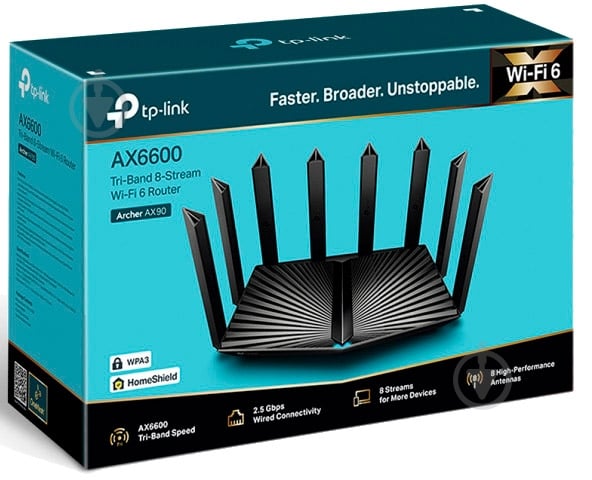 Маршрутизатор бездротовий TP-Link Archer AX90 - фото 4