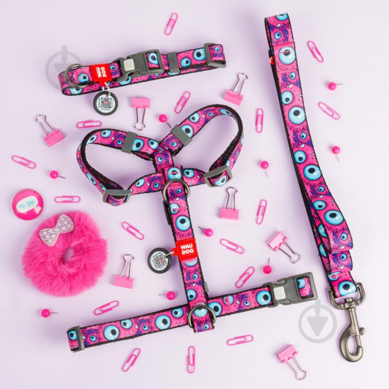 Поводок Waudog Nylon рисунок "Глаз монстра" М Ш20 мм Д122 см - фото 3 Поводок Waudog Nylon рисунок "Глаз монстра" М Ш20 мм Д122 см - фото 3