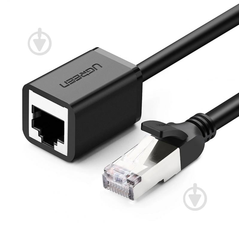 Патч-корд UGREEN NW112 Cat 6 F/UTP Ethernet RJ45 Extension (11281) 2 м черный - фото 1 Патч-корд UGREEN NW112 Cat 6 F/UTP Ethernet RJ45 Extension (11281) 2 м черный - фото 1