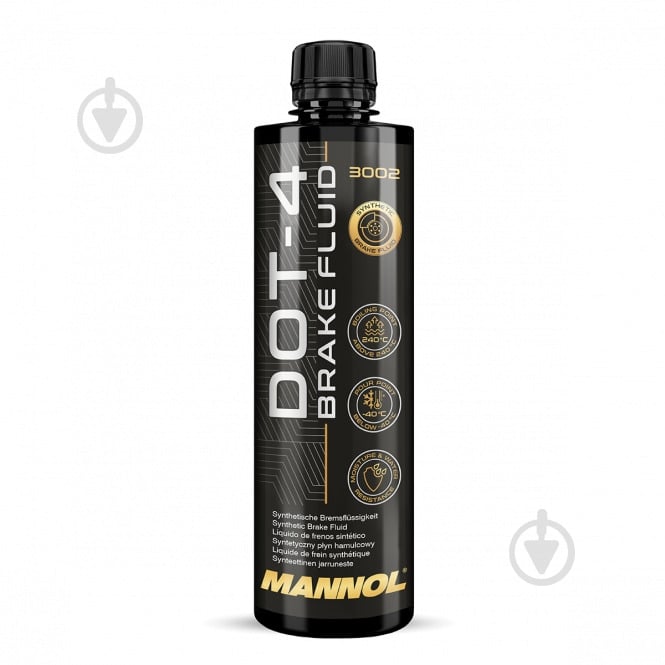 Тормозная жидкость Mannol 3002 DOT-4 0,455 л (54034) - фото 1