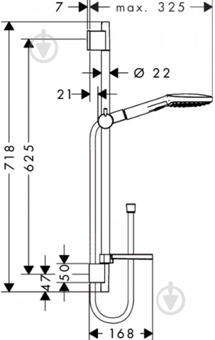 Душевой набор Hansgrohe Raindance Select E 26620400 - фото 7