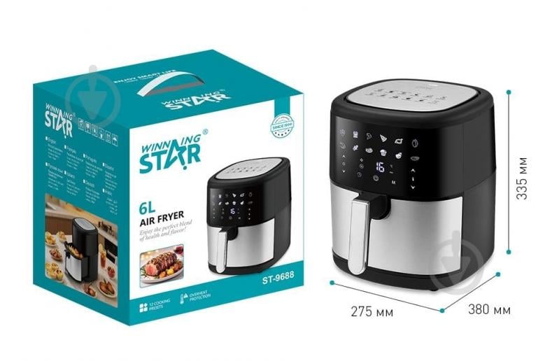 Мультипіч Winningstar ST-9688 6L Black/Silver (31588414) - фото 6