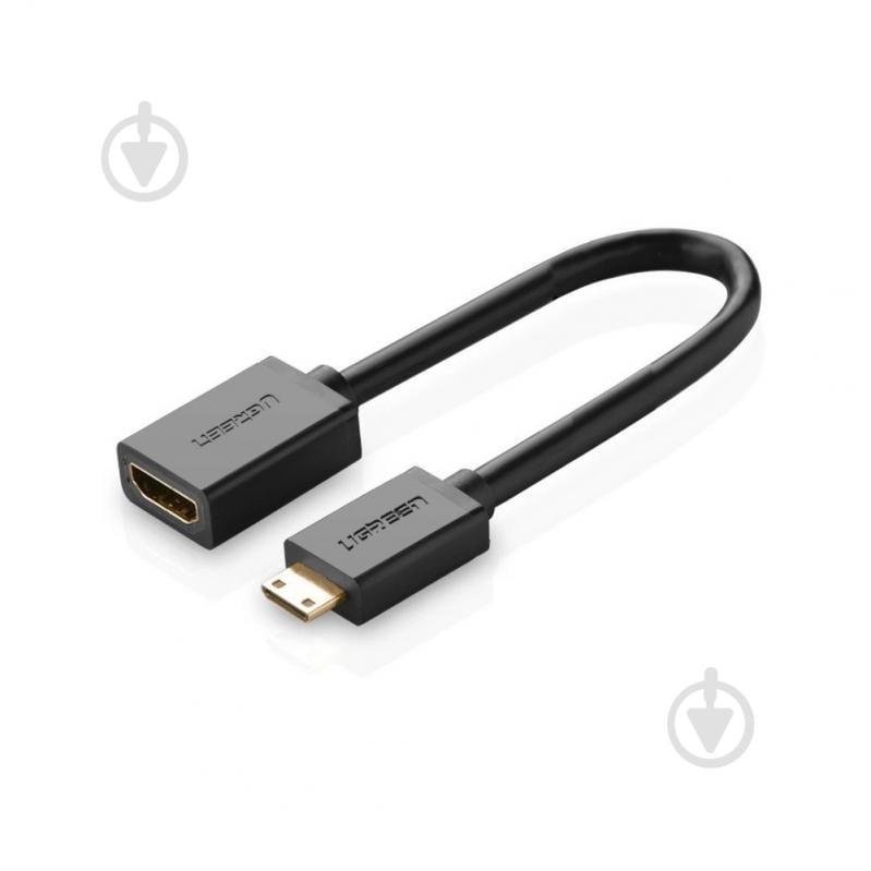 Перехідник UGREEN Mini HDMI Male to HDMI Female 0,22 м black (20137) - фото 2