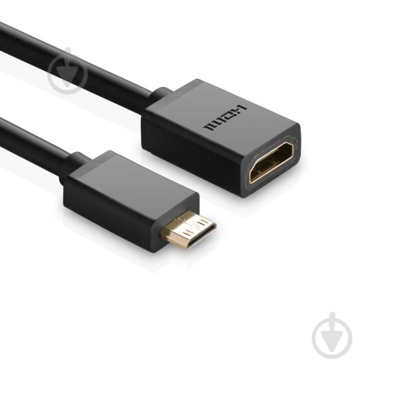 Переходник UGREEN Mini HDMI Male to HDMI Female 0,22 м black (20137) - фото 3