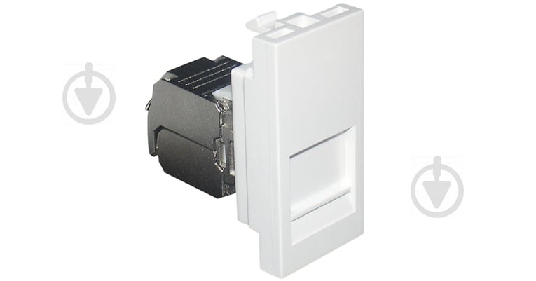 Розетка TV+RJ45 подвійна Efapel Quadro без кришки білий 46979112 SBR - фото 1