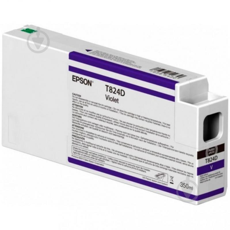 Картридж Epson T824D (C13T824D00) violet - фото 1 Картридж Epson T824D (C13T824D00) violet - фото 1