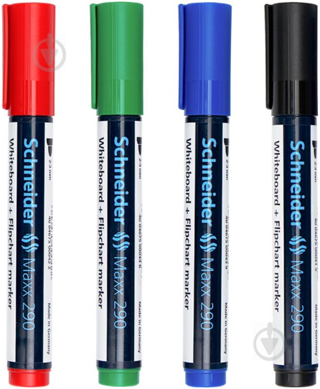 Набор маркеров Schneider Maxx 290 1-3 мм 4 шт. разноцветный - фото 2