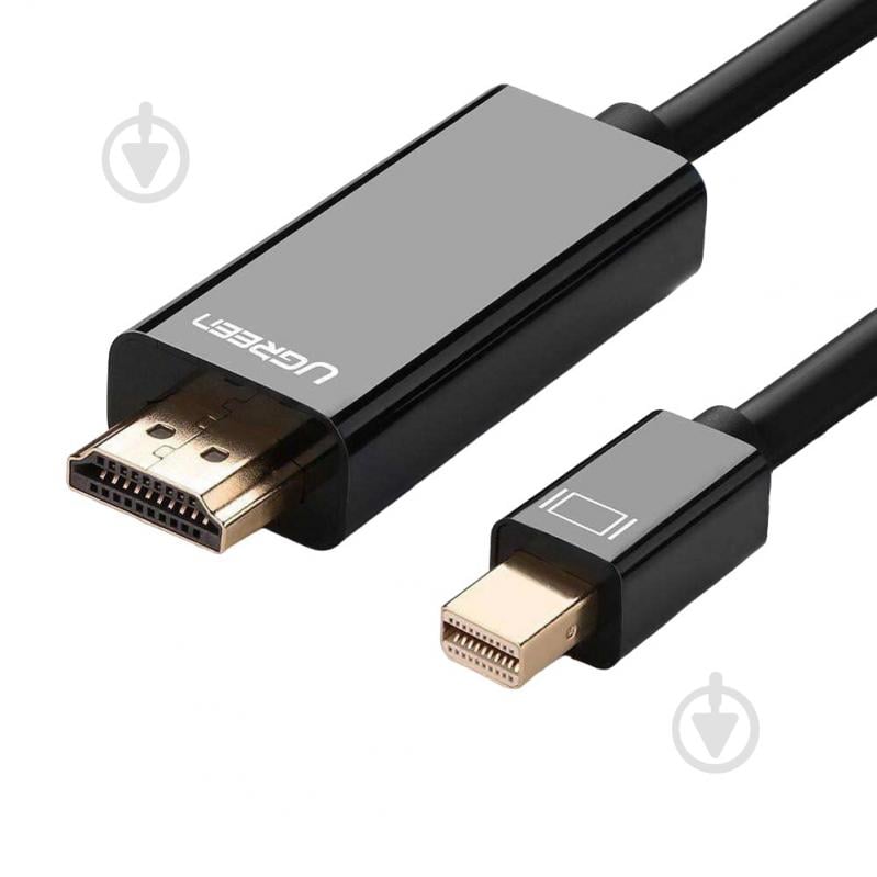 Дата-кабель UGREEN MD101 Mini DP Male to HDMI Cable 4K 1.5 м Black (20848) 1,5 м black (20848) - фото 1