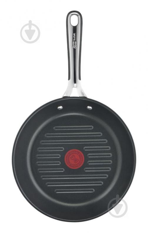 Сковорода-гриль 26 см Tefal Jamie Oliver Kitchen Essential E3144074 Tefal - фото 2