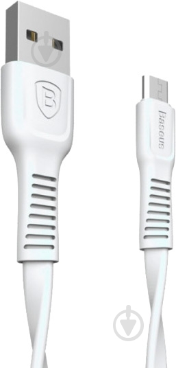 Кабель BASEUS Tough Series Micro USB 2.0A 1 м белый - фото 1