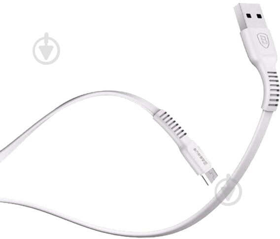 Кабель BASEUS Tough Series Micro USB 2.0A 1 м белый - фото 3