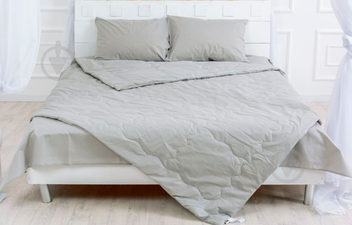 Одеяло антиаллергенное Eco-Soft №2339 Light Gray (2200003027600) 110x140 см MirSon - фото 1