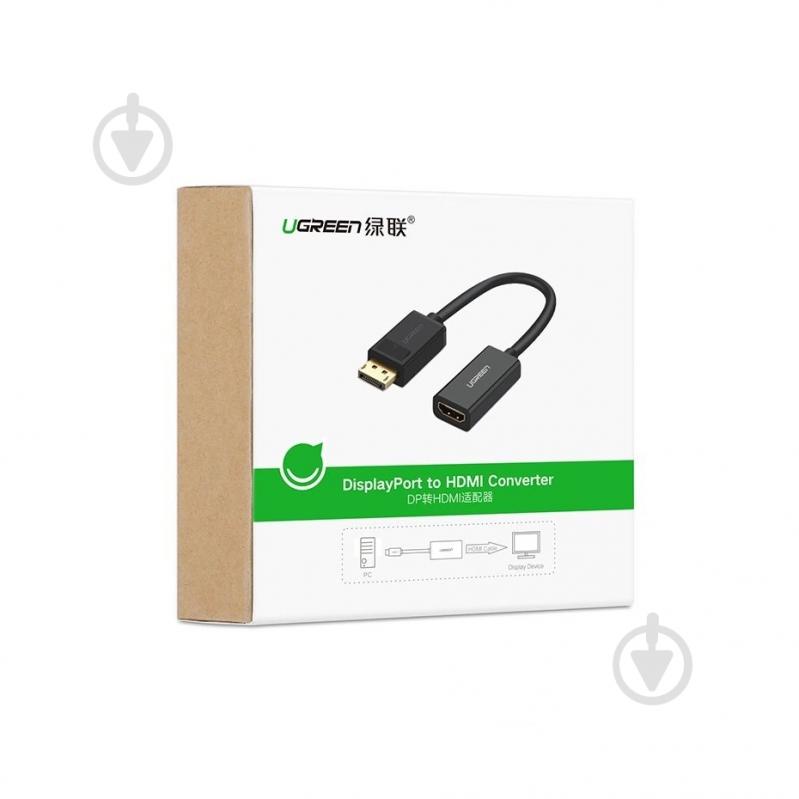 Переходник UGREEN MM137 DisplayPort to HDMI Female Converter 1080P Black (40362) 0,25 м black (40362) - фото 9