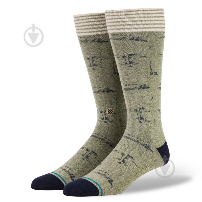 Носки Stance ARMY Crew A645A20ISL-ARMY р.L зеленый - фото 1