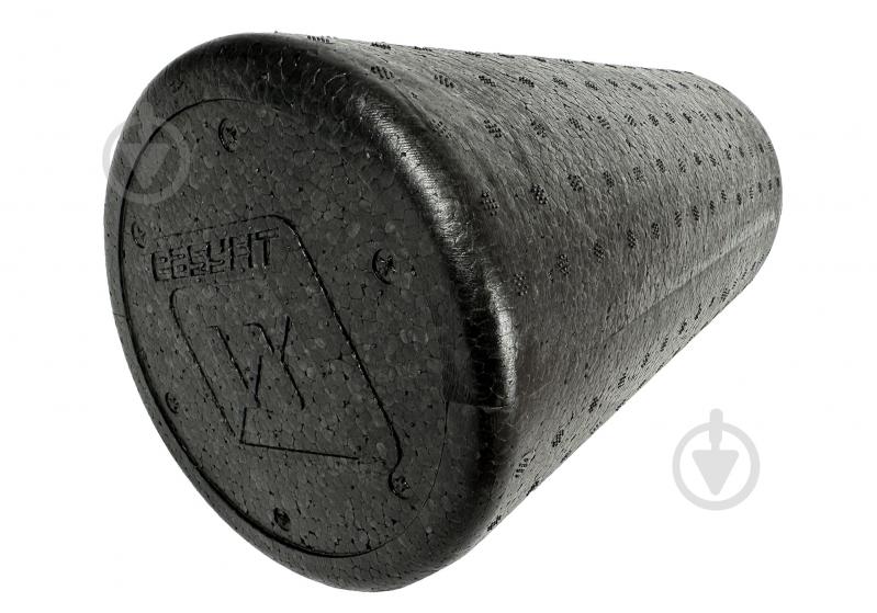 Масажний ролик EasyFit Polyfoam roller 30 см чорний (effm30-b) - фото 1