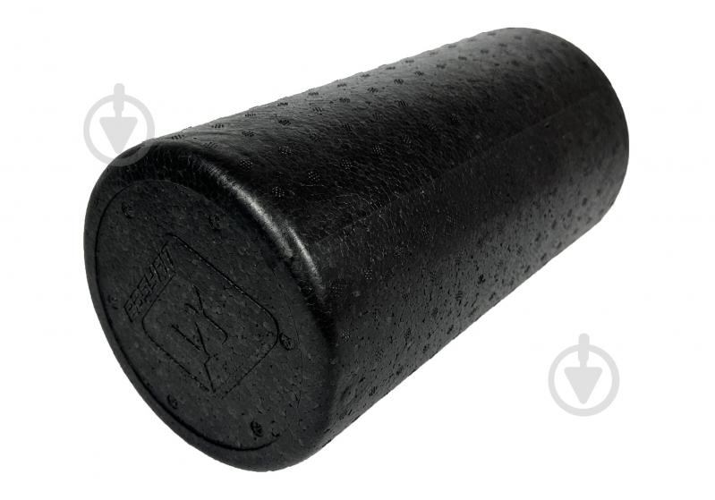 Масажний ролик EasyFit Polyfoam roller 30 см чорний (effm30-b) - фото 2