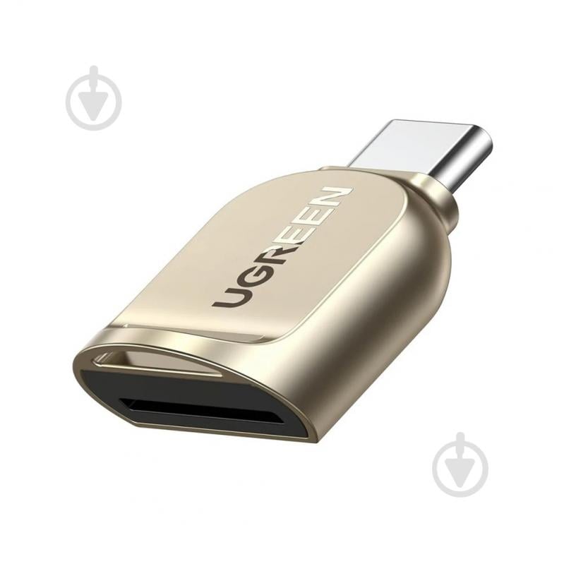 Кардрідер UGREEN CM331 USB-C to TF 3.0 Card Reader Light Golden (80124) - фото 2