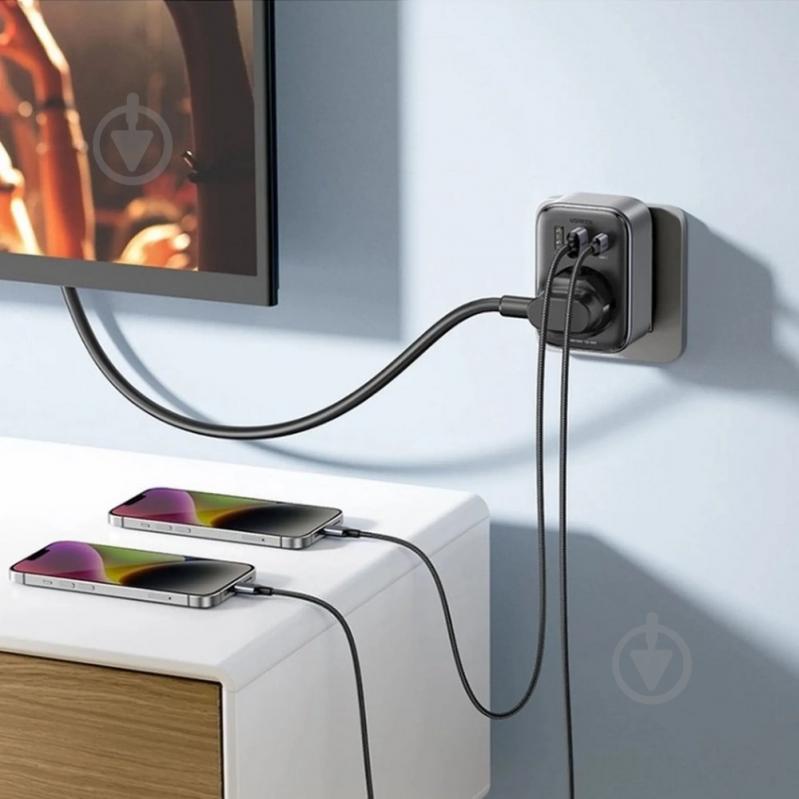 Сетевой фильтр UGREEN CD314 30W Outlet Extender EU (2A1C) Space Grey (90613) - фото 3 Сетевой фильтр UGREEN CD314 30W Outlet Extender EU (2A1C) Space Grey (90613) - фото 3