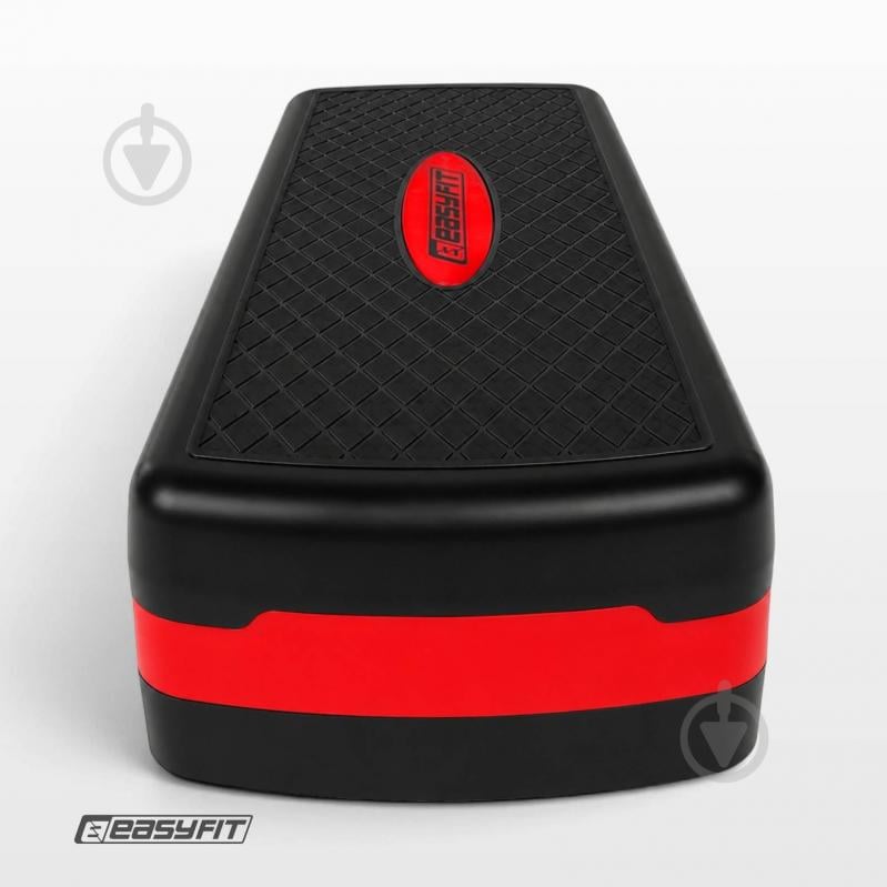 Степ-платформа EasyFit 2-ступінчаста чорний з червоним - фото 11