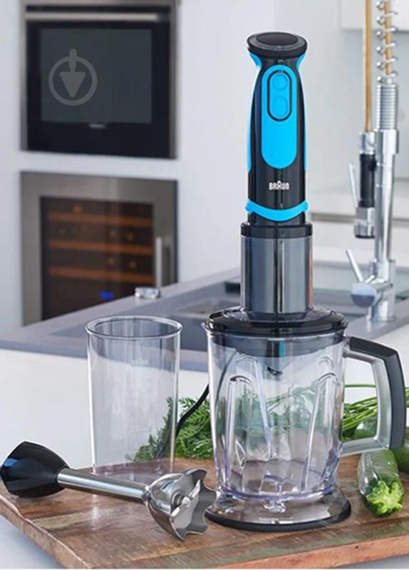 Блендер погружной Braun MQ 5064 BK/BL SHAPE - фото 10