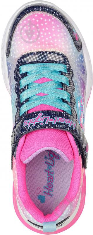 Кроссовки для девочек демисезонные Skechers 302315N NVMT р.25 разноцветные - фото 4