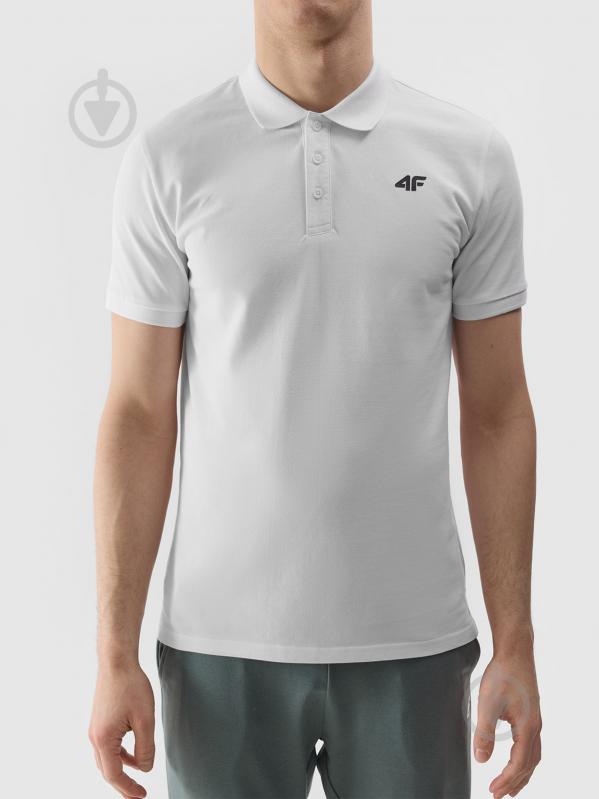 Поло 4F POLO SHIRT M130 / TSHIRT POLO M130 4FWSS24TPTSM130-10S р.XXL білий - фото 5