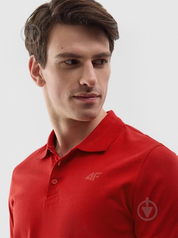 Поло 4F POLO SHIRT M129 / TSHIRT POLO M129 4FWSS24TPTSM129-61S р.XXL червоний - фото 3