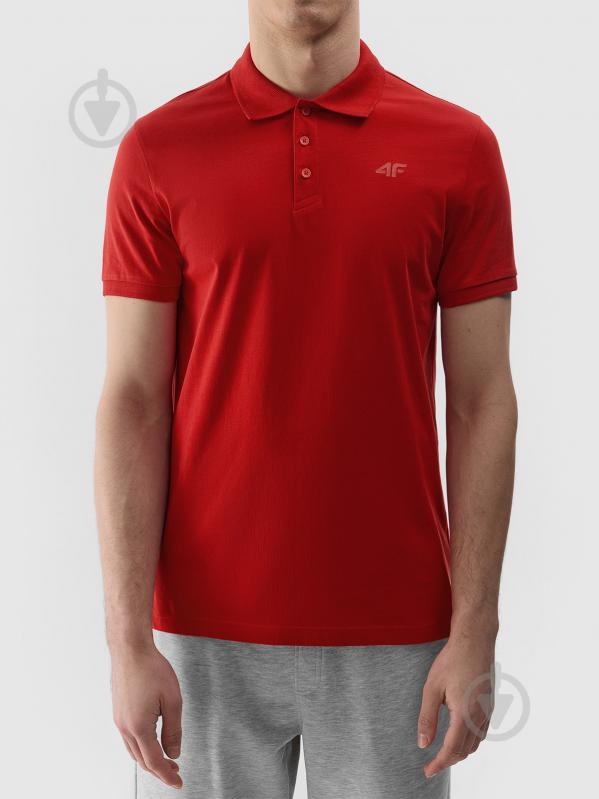 Поло 4F POLO SHIRT M129 / TSHIRT POLO M129 4FWSS24TPTSM129-61S р.XXL червоний - фото 5