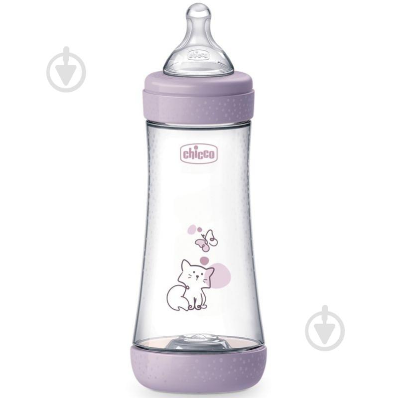 Бутылочка анатомическая PERFECT 5 Kitten 300 мл 4 м+ - фото 1