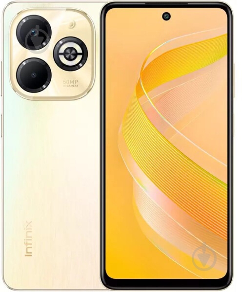 Смартфон Infinix Smart 8 Plus 4/128GB shiny gold - фото 1