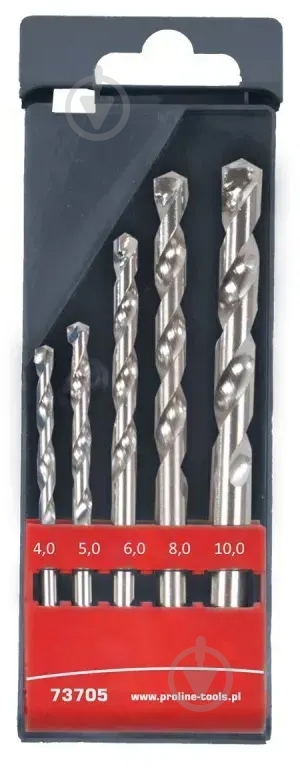 Набір свердел по бетону Proline 4-10 мм 5 шт. 73705 - фото 1