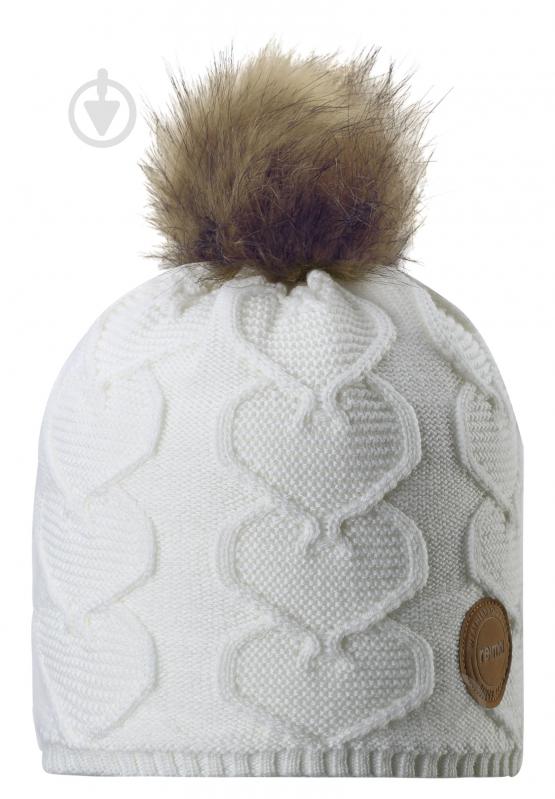 Шапочка детская для девочки Reima Knitt р.56 белый 538082-0100 - фото 2