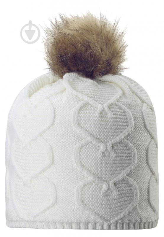 Шапочка детская для девочки Reima Knitt р.56 белый 538082-0100 - фото 3