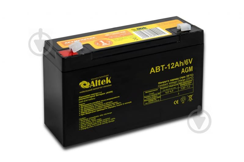 Акумулятор Altek ABT-12Ah/6V AGM - фото 