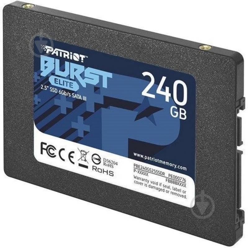 SSD-накопичувач Patriot Burst Elite 240GB 2,5" SATA QLC (PBE240GS25SSDR) - фото 3