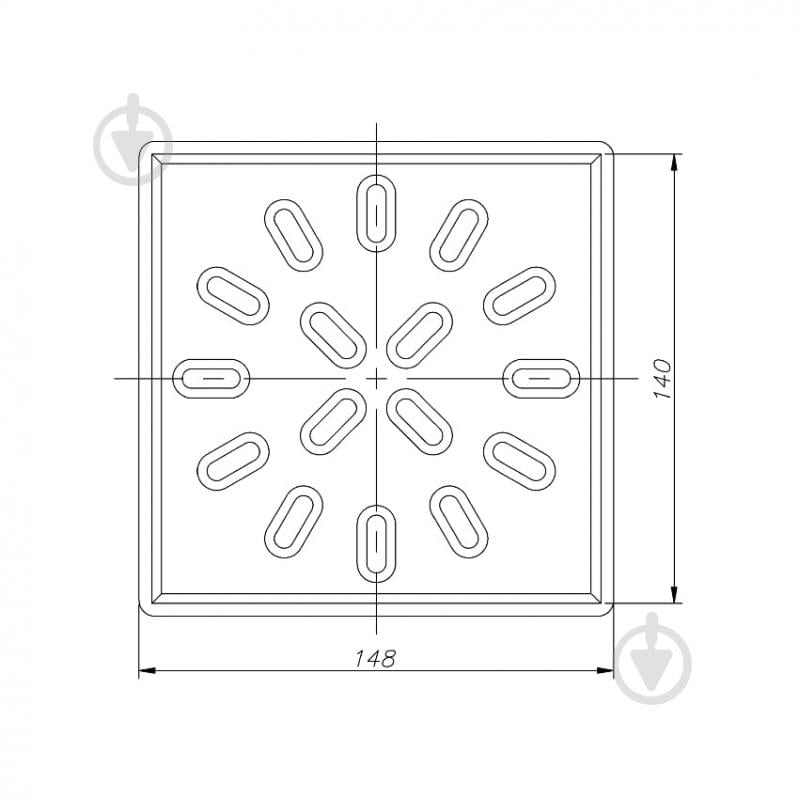 Душевой трап Water House вертикальный D110 150х150 - фото 3