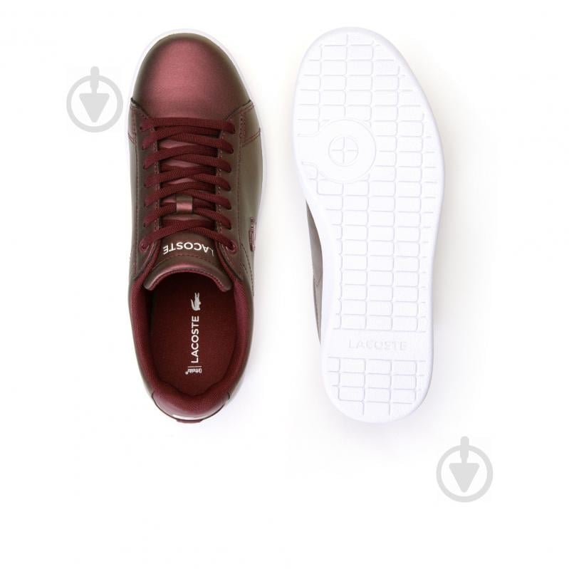 Кеди Lacoste CARNABY EVO 318 5 SPW 736SPW00132H2 р.UK 3,5 бордовий - фото 4